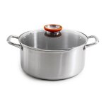 Marmite 28cm triplex avec couvercle -  black cube  laguiole cuisson