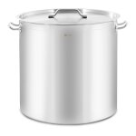 Marmite casserole 98 litres 500 mm pour plaques  induction acier inoxydable 14 0004167