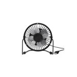 Mini ventilateur usb noir kikkerland design