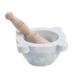 Mortier en marbre 16 cm avec pilon en bois trend'up Mortier en marbre 16 cm avec pilon en bois trend'up