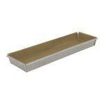 Moule rectangulaire amovible inox perfor 35 cm et feuille de cuisson antiadhsive de buyer