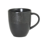 Mug vsuvio noir 30 cl (lot de 6) table passion
