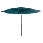 Parasol droit hapuna rond 3, 30m de diamètre bleu happy garden Parasol droit hapuna rond 3, 30m de diamètre bleu happy garden