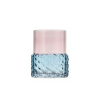 Photophore styles en verre bleu / rose villa collection Photophore styles en verre bleu / rose villa collection