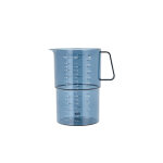 Pichet doseur mensura 1l en plastique rigide bleu pastel rosti