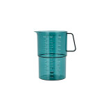 Pichet doseur mensura 1l en plastique rigide nordic green rosti