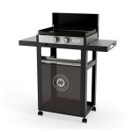 La plancha francaise gaz 250 duo edition (chariot et couvercle inclus) le marquier
