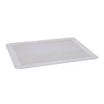 Plaque de cuisson perfore sans rebord en aluminium 30 x 20 cm de buyer
