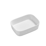Plat  four modula en porcelaine blanc rosti