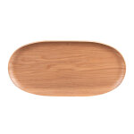 Plateau ovale bois naturel 31x15 cm table passion