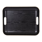 Plateau rectangle classic 45x36 cm noir table passion