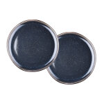 Plateau de service iris Ø32cm - 2 pices - bleu nuit bjrn