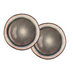 Plateau de service iris Ø32cm - 2 pices - marron sauvage bjrn