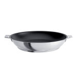 Poêle haute inox antiadhérente strate sans manche 28 cm cristel Poêle haute inox antiadhérente strate sans manche 28 cm cristel