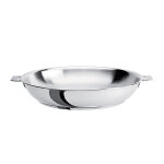 Poêle haute tout inox mutine sans manche 28 cm cristel Poêle haute tout inox mutine sans manche 28 cm cristel