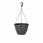 Pot de fleurs suspendu 8 l - 31 x 31 x 20, 5 cm - gris anthracite artevasi