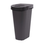 Poubelle tri - home 25 litres gris anthracite eda plastique Poubelle tri - home 25 litres gris anthracite eda plastique