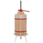 Presse fruits et  vin avec sac en tissu 30 l bois de chne vidaxl