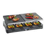 Raclette gril 2en1 8 personnes clatronic rg 3518 noir clatronic