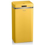 Retro poubelle  ouverture automatique avec capteur, mtal, 45 litres, vintage jaune swka4500yelneu