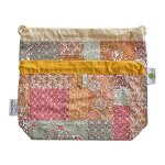 Sac  pain patchwork bordeau rouille sacasalades by armin