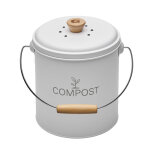 Seau compost rond blanc 4, 5l guillouard