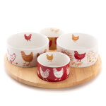 Service apritif tournant maggie 4 bols amadeus