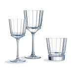 Service de verres 18 pices macassar cristal d'arques