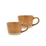 Set de 2 mugs avec anse evig en porcelaine ambre villa collection