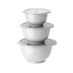 Set de 3 bols blanc 0, 25 / 0, 5 / 0, 75 l rosti Set de 3 bols blanc 0, 25 / 0, 5 / 0, 75 l rosti