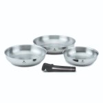 Set de 3 poles inox amovible 20 / 24 / 28cm -  ractif  laguiole cuisson