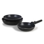 Set de 3 poêles marron amovible 20 / 24 / 28cm - cappuccino laguiole cuisson Set de 3 poêles marron amovible 20 / 24 / 28cm - cappuccino laguiole cuisson