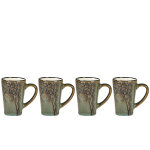 Set de 4 tassed espresso hela en grs vert villa collection