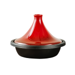 Tajine en fonte rouge 32cm laguiole cuisson