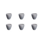Tasse stone 15cl - 6 pices - gris lune bjrn