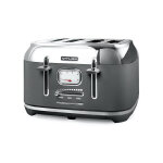 Toaster 1800w 4 tranches reglage et indicateur brunissemlent gris inox - ms131dg muse