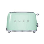 Toaster 2 tranches vert d'eau 950 w tsf01pgeu smeg