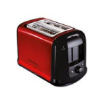 Toaster subito 2 slice black red (lt261d) moulinex