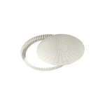 Tourtire cannele perfore - fer blanc - fond mobile - 300 mm h28 mm gobel - 126445 gobel