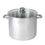 Traiteur 28 cm en inox avec couvercle en verre baumalu