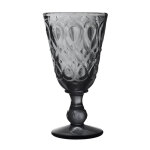 Verre  pied lyonnais 23 cl gris (lot de 6) la rochre