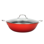Wok rouge 36cm -  red airiron  laguiole cuisson