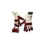 1 paire de gants de travail en cuir de bovin et coton