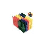 100x pinces � linge en plastique 4 couleurs diff�rentes