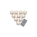 10x bougies led � pile avec t�l�commande