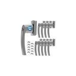 10x poign�es de porte argent�es avec cl�s inclus
