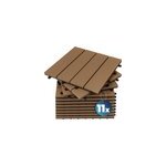 11x dalles en composite clipsables terracotta 30x30cm