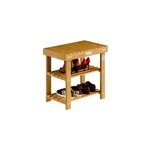2en1 meuble  chassures et banc en bois d'acacia dur et robuste 50cm