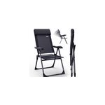 2x chaise de jardin anthracite pliable en aluminium 2x chaise de jardin anthracite pliable en aluminium