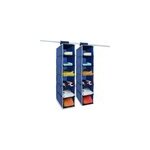 2x etag�res de rangement bleu / blanc armoire suspendue